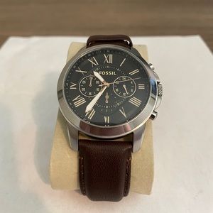 Fossil Men's Grant Stainless Steel Quartz Chronograph Watch